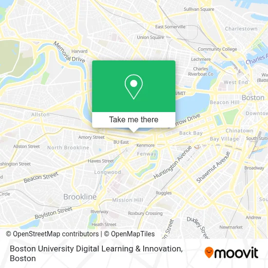 Boston University Digital Learning & Innovation map