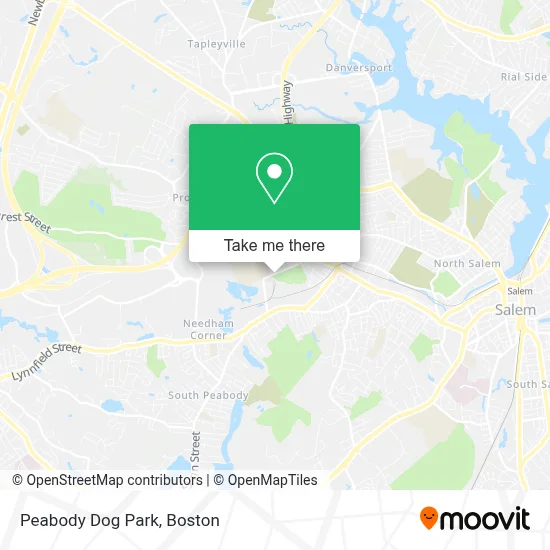 Peabody Dog Park map