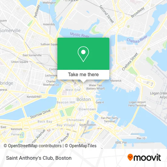 Saint Anthony's Club map