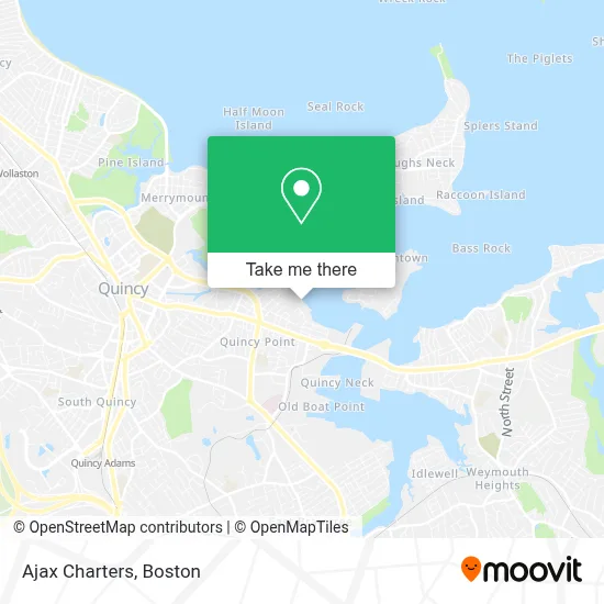 Ajax Charters map