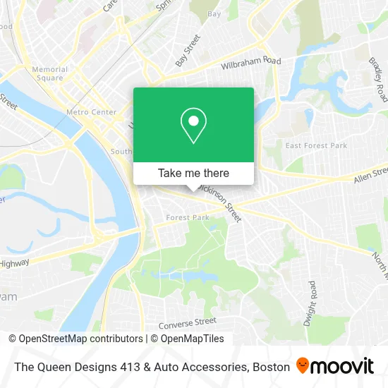 The Queen Designs 413 & Auto Accessories map
