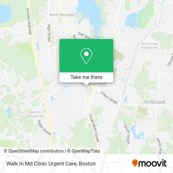 Walk In Md Clinic Urgent Care map