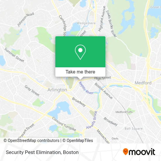 Security Pest Elimination map