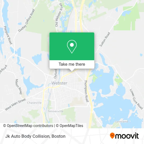 Jk Auto Body Collision map