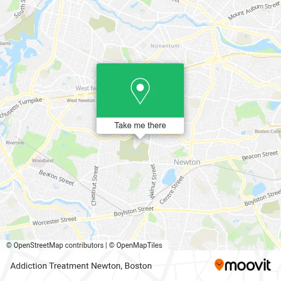 Addiction Treatment Newton map