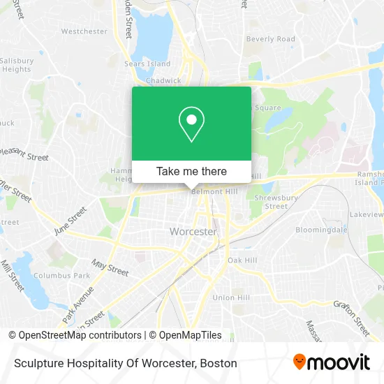 Sculpture Hospitality Of Worcester map