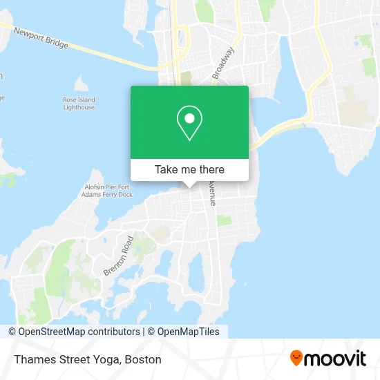 Thames Street Yoga map