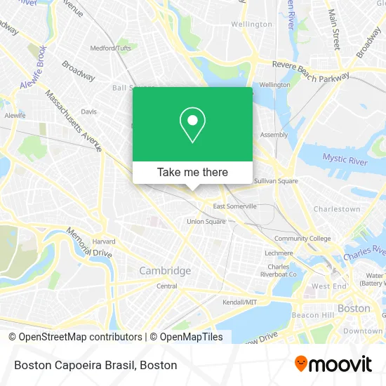 Boston Capoeira Brasil map