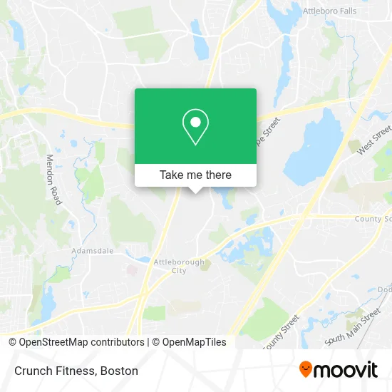 Crunch Fitness map