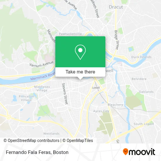 Fernando Fala Feras map