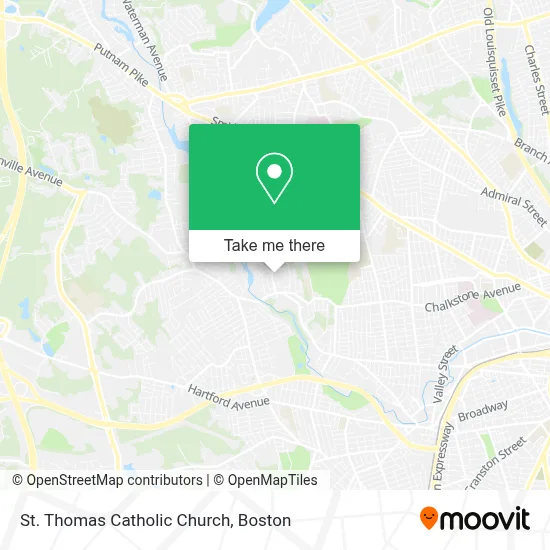 St. Thomas Catholic Church map