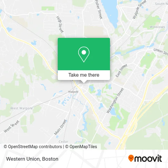Western Union map