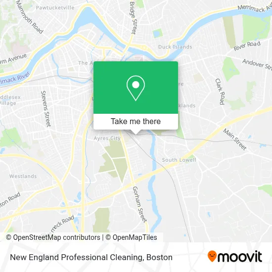 New England Professional Cleaning map