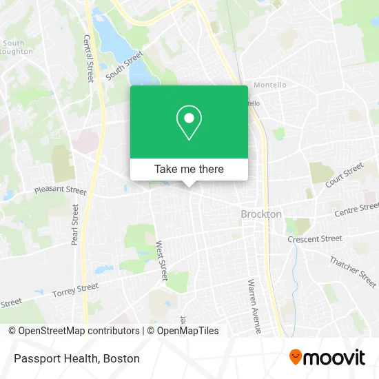 Passport Health map