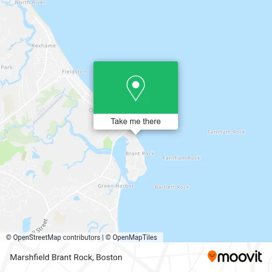 Marshfield Brant Rock map