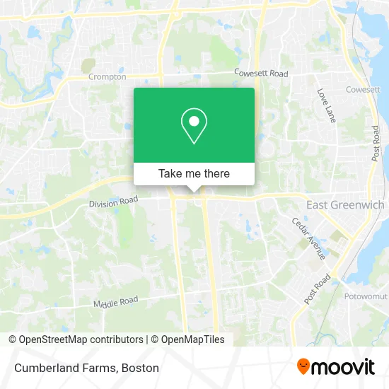 Cumberland Farms map