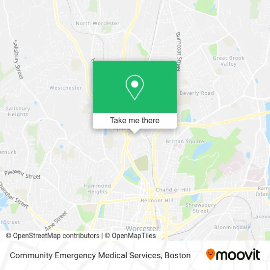 Community Emergency Medical Services map
