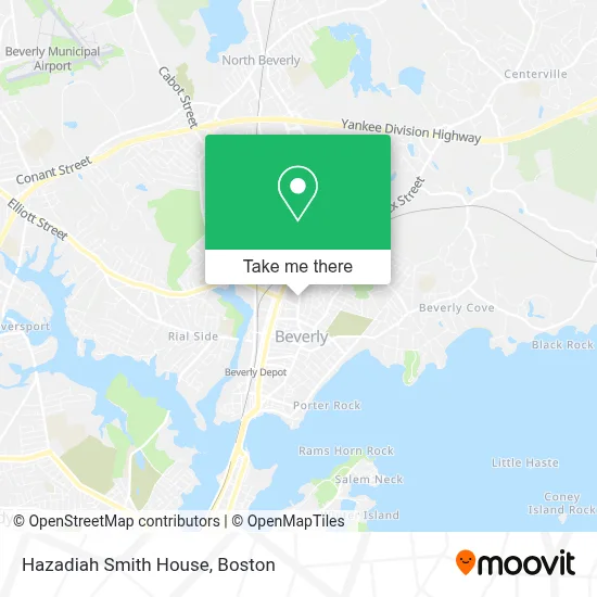 Hazadiah Smith House map