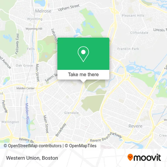Western Union map