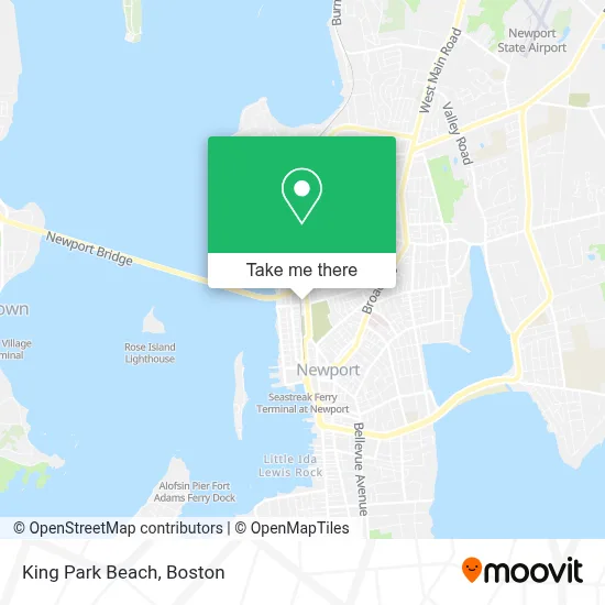 King Park Beach map