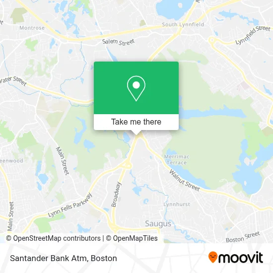 Santander Bank Atm map