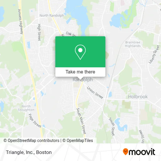 Triangle, Inc. map