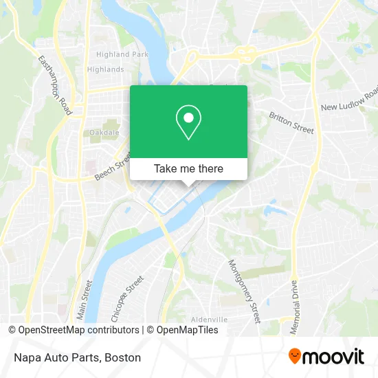 Napa Auto Parts map