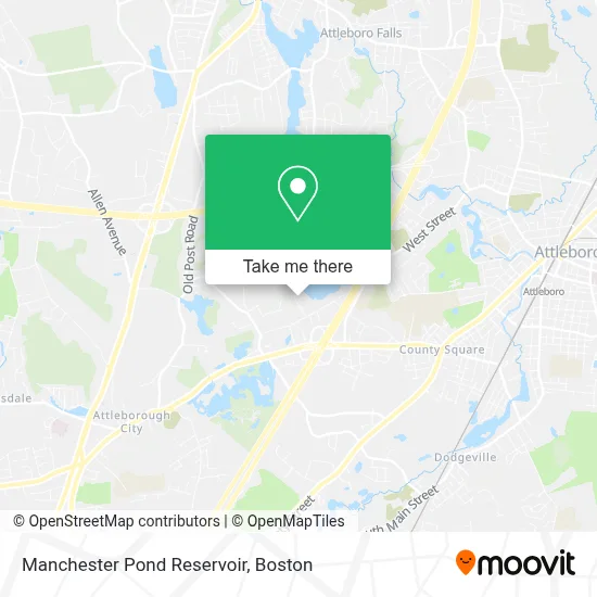 Manchester Pond Reservoir map