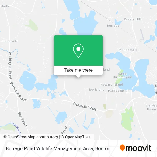 Burrage Pond Wildlife Management Area map