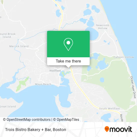Trois Bistro Bakery + Bar map