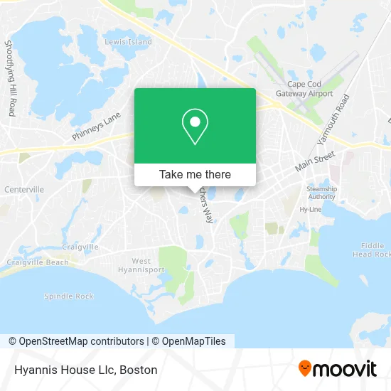 Hyannis House Llc map
