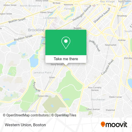 Western Union map
