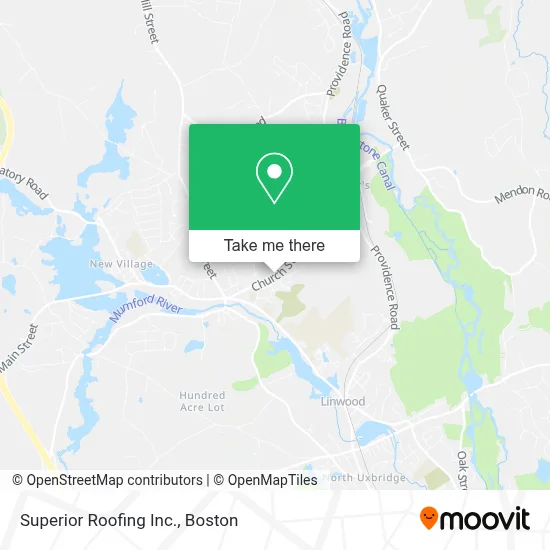 Superior Roofing Inc. map
