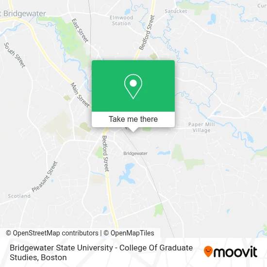 Bridgewater State University - College Of Graduate Studies map