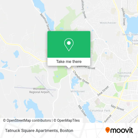 Tatnuck Square Apartments map