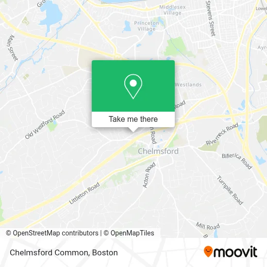 Chelmsford Common map