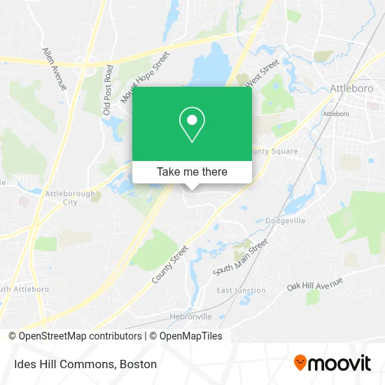 Ides Hill Commons map