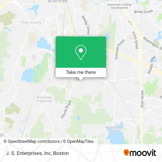 J. S. Enterprises, Inc map