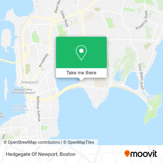 Hedgegate Of Newport map