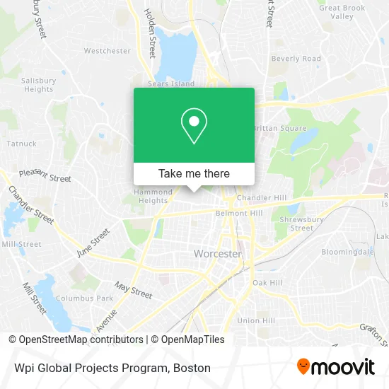 Wpi Global Projects Program map