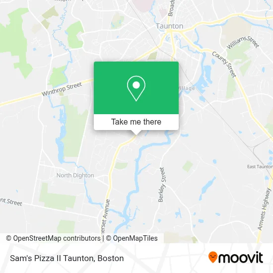 Sam's Pizza II Taunton map