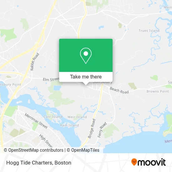 Hogg Tide Charters map