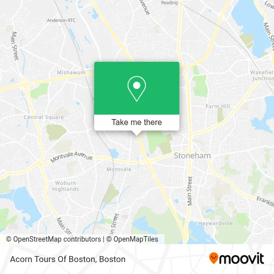 Acorn Tours Of Boston map
