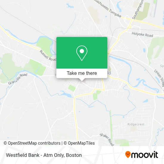Westfield Bank - Atm Only map