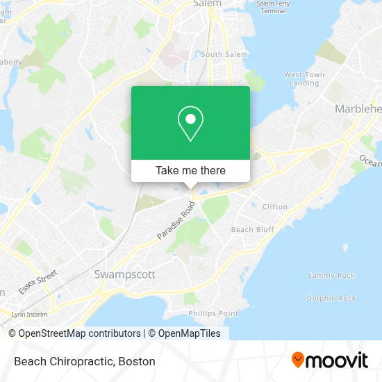 Beach Chiropractic map