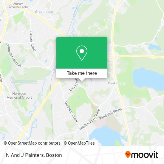 N And J Painters map