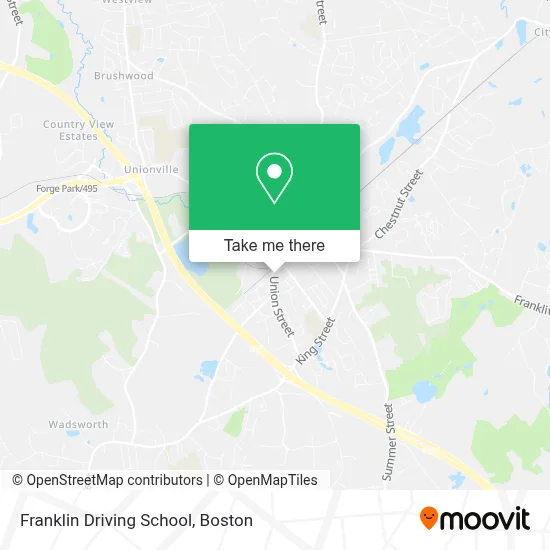 Franklin Driving School map
