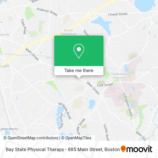 Bay State Physical Therapy - 885 Main Street map