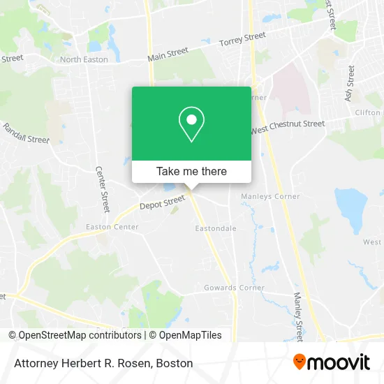 Attorney Herbert R. Rosen map
