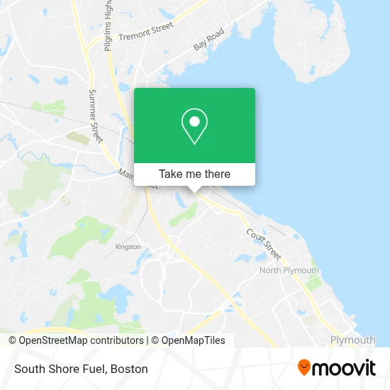 South Shore Fuel map